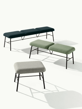 MYRA 667 - Low fabric stool by Et al. - view 3